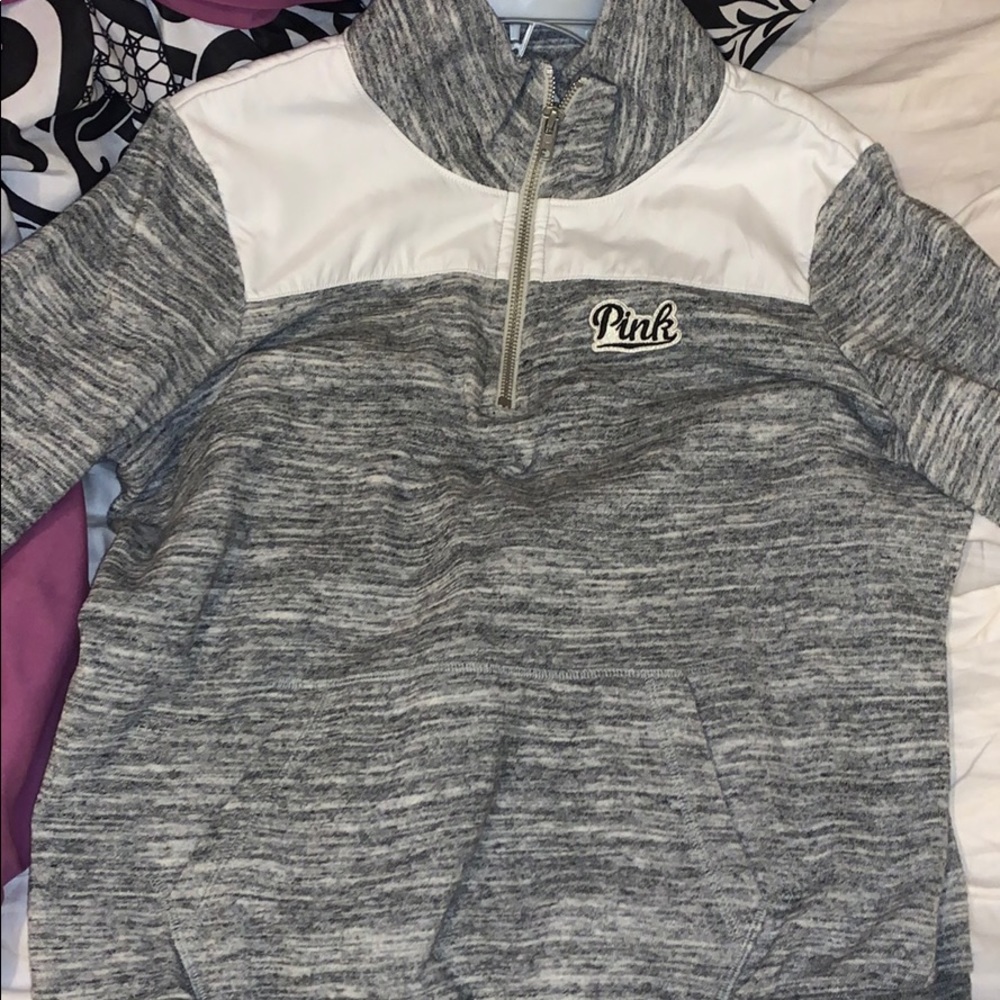 pink turtle neck fleece
